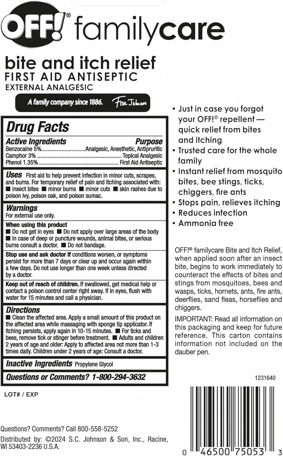 image:imageOFF Bite amp Itch Relief Pen Camping Essentials 5 Oz sportsfirstaidkits