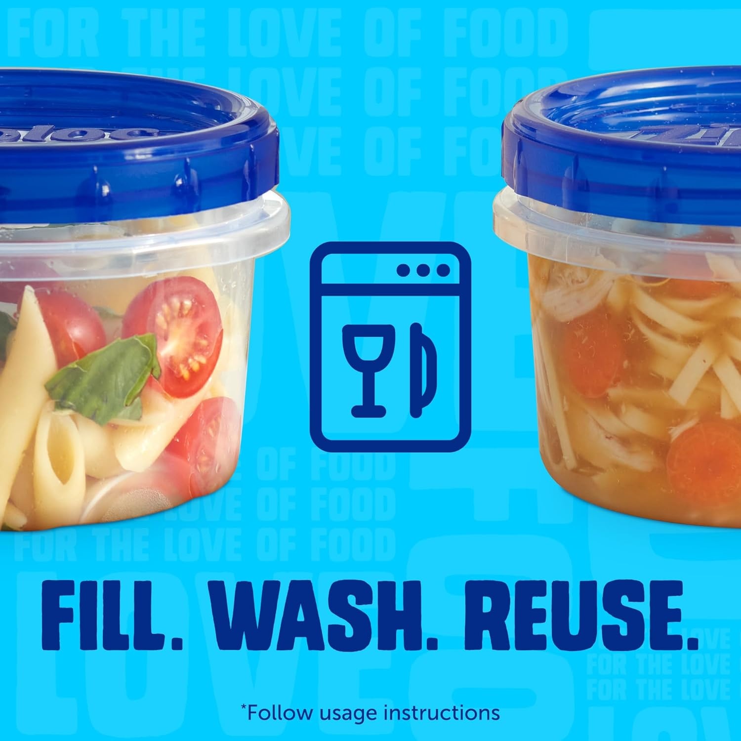 image:imageZiploc Twist n Loc Food Storage Meal Prep Containers Variety Pack 9 Count2 Cup 9 Pack