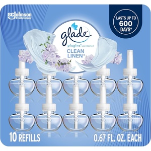 image:imageGlade PlugIns Refills Air Freshener Scented and Essential Oils for Home and Bathroom Apple Cinnamon 67 Fl Oz 10 CountClean Linen
