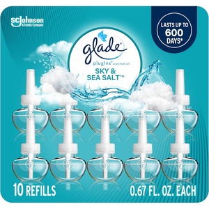 image:imageGlade PlugIns Refills Air Freshener Scented and Essential Oils for Home and Bathroom Apple Cinnamon 67 Fl Oz 10 CountSky  Sea Salt