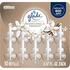 image:imageGlade PlugIns Refills Air Freshener Scented and Essential Oils for Home and Bathroom Apple Cinnamon 67 Fl Oz 10 CountVanilla