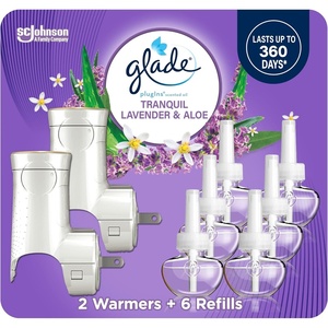 image:imageGlade PlugIns Refills Air Freshener Starter Kit Scented and Essential Oils for Home and Bathroom Hawaiian Breeze 402 Fl Oz 2 Warmers  6 RefillsTranquil Lavender  Aloe