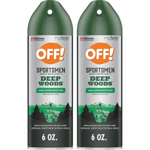 image:imageOFF Deep Woods Sportsmen Insect Repellent Aerosol Bug Spray Containing 30 DEET Protects Against Mosquitoes and Ticks 6 Oz Pack of 46 Ounce Pack of 2