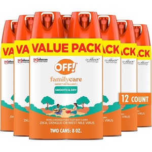 image:imageOFF Family Care Mosquito amp Tick Repellent Aerosol Bug Spray Containing 15 DEET Smooth amp Dry Bug Spray 4 Oz Pack of 2033 Ounce Pack of 24
