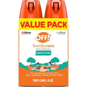 image:imageOFF Family Care Mosquito amp Tick Repellent Aerosol Bug Spray Containing 15 DEET Smooth amp Dry Bug Spray 4 Oz Pack of 24 Ounce Pack of 2