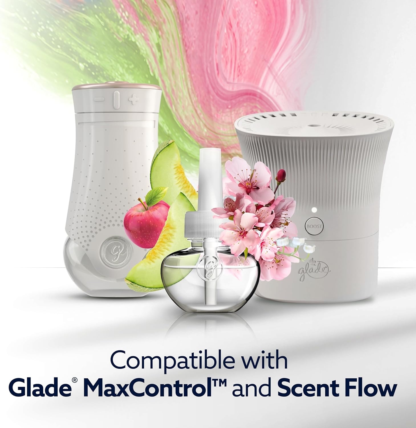 image:imageGlade PlugIns Refills with CustomScent Technology Eucalyptus amp Waterlily 5 RefillsMelon Cherry Blossom