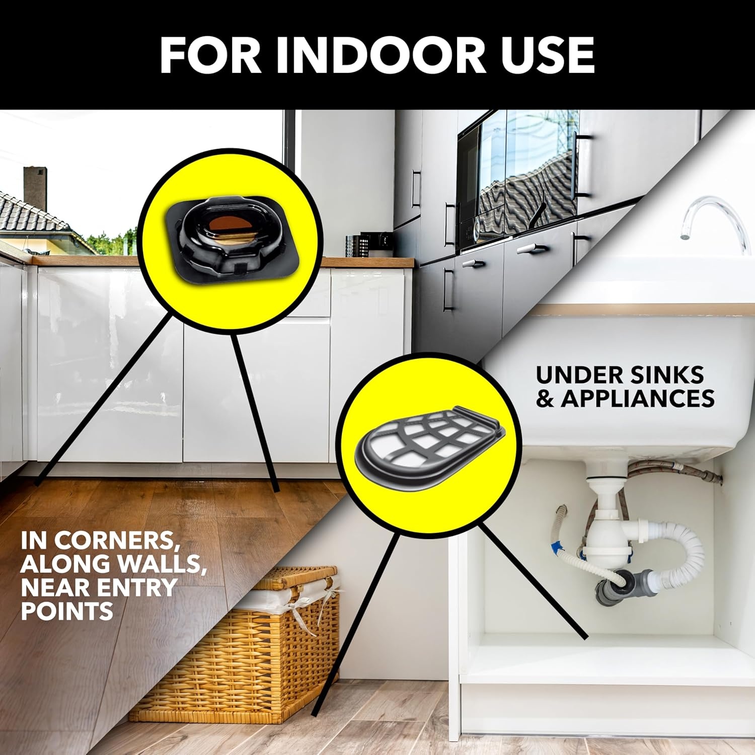 image:imageRaid Double Control Small Roach Baits Plus Egg Stoppers Child Resistant For Indoor Use Kills Roaches for 3 Months 12 CountPack of 1