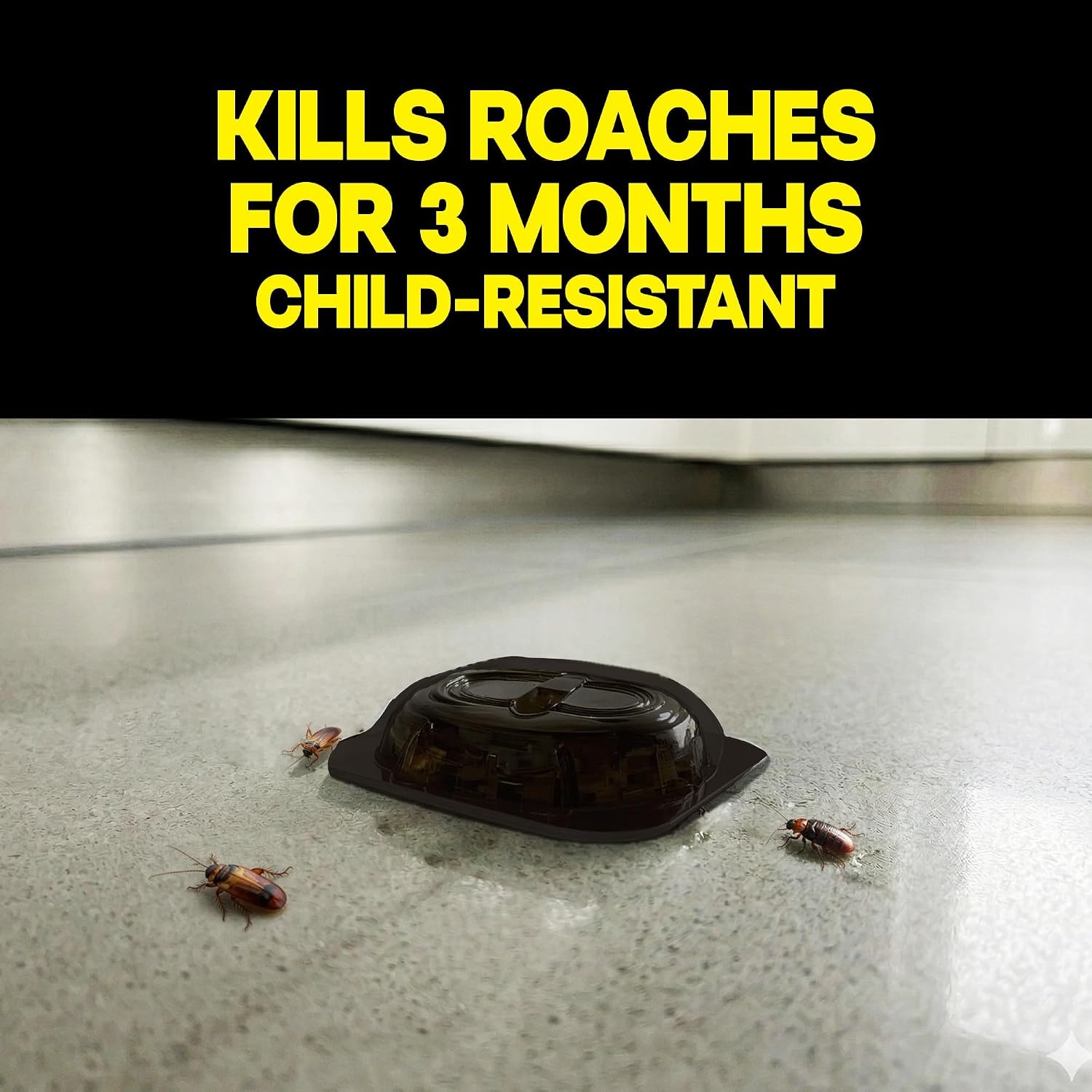 image:imageRaid Large Roach Baits Child Resistant For Indoor Use Kills Roaches for 3 Months 12 Count