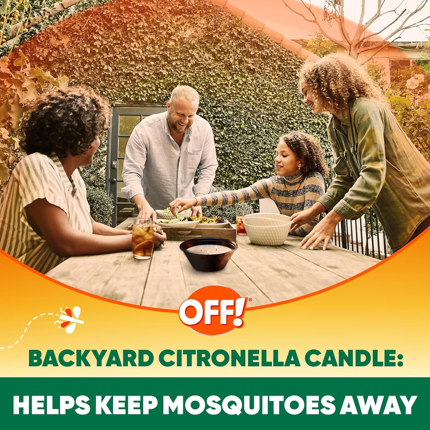 image:imageSC Johnson Off 3 Wick Citronella Bucket 23 oz Pack of 1