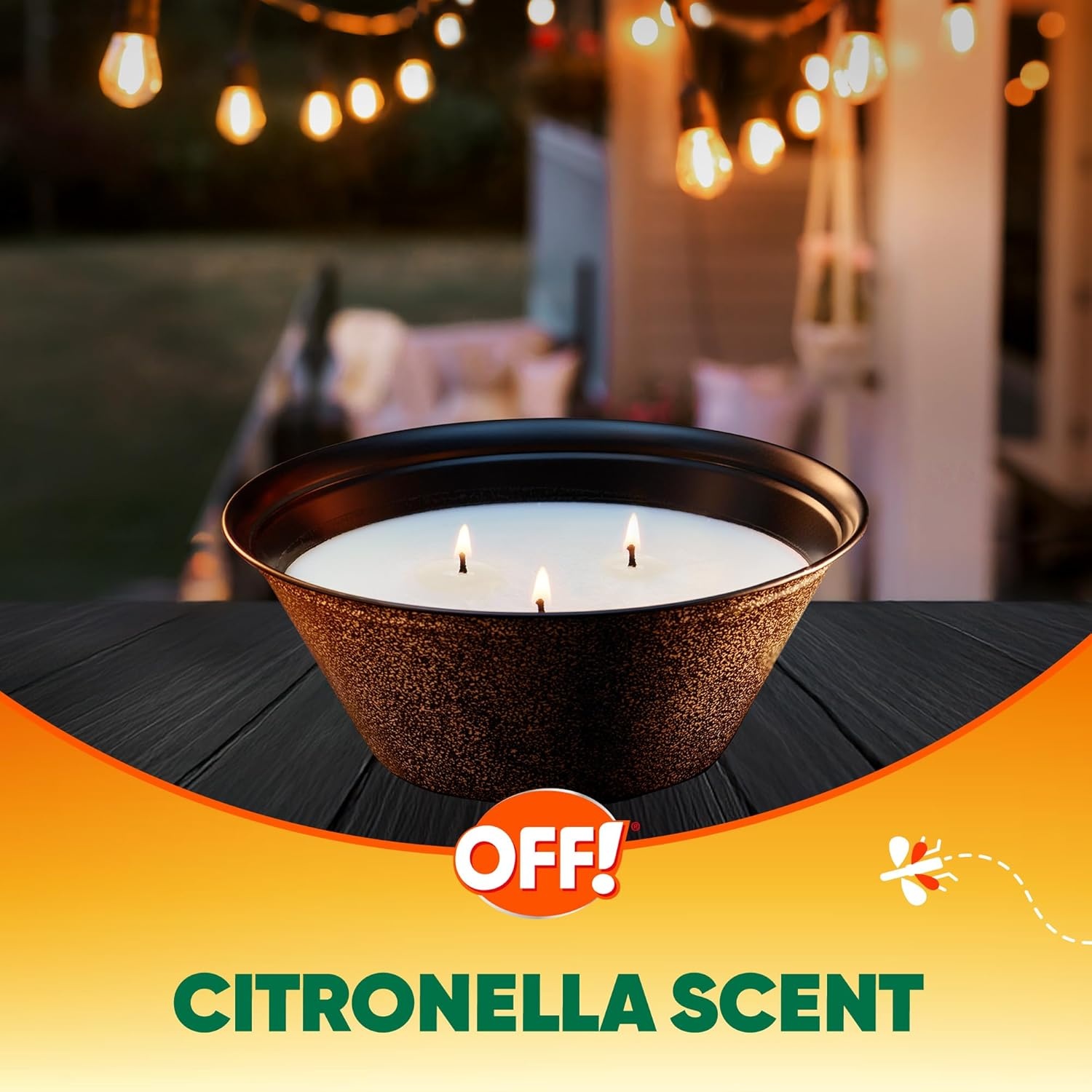 image:imageSC Johnson Off 3 Wick Citronella Bucket 23 oz Pack of 1