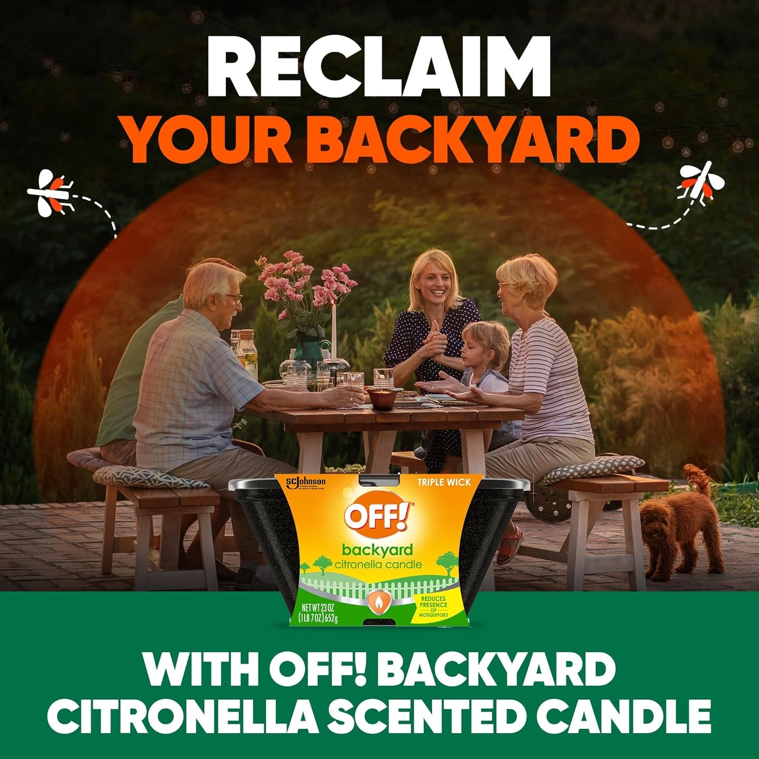 image:imageSC Johnson Off 3 Wick Citronella Bucket 23 oz Pack of 1