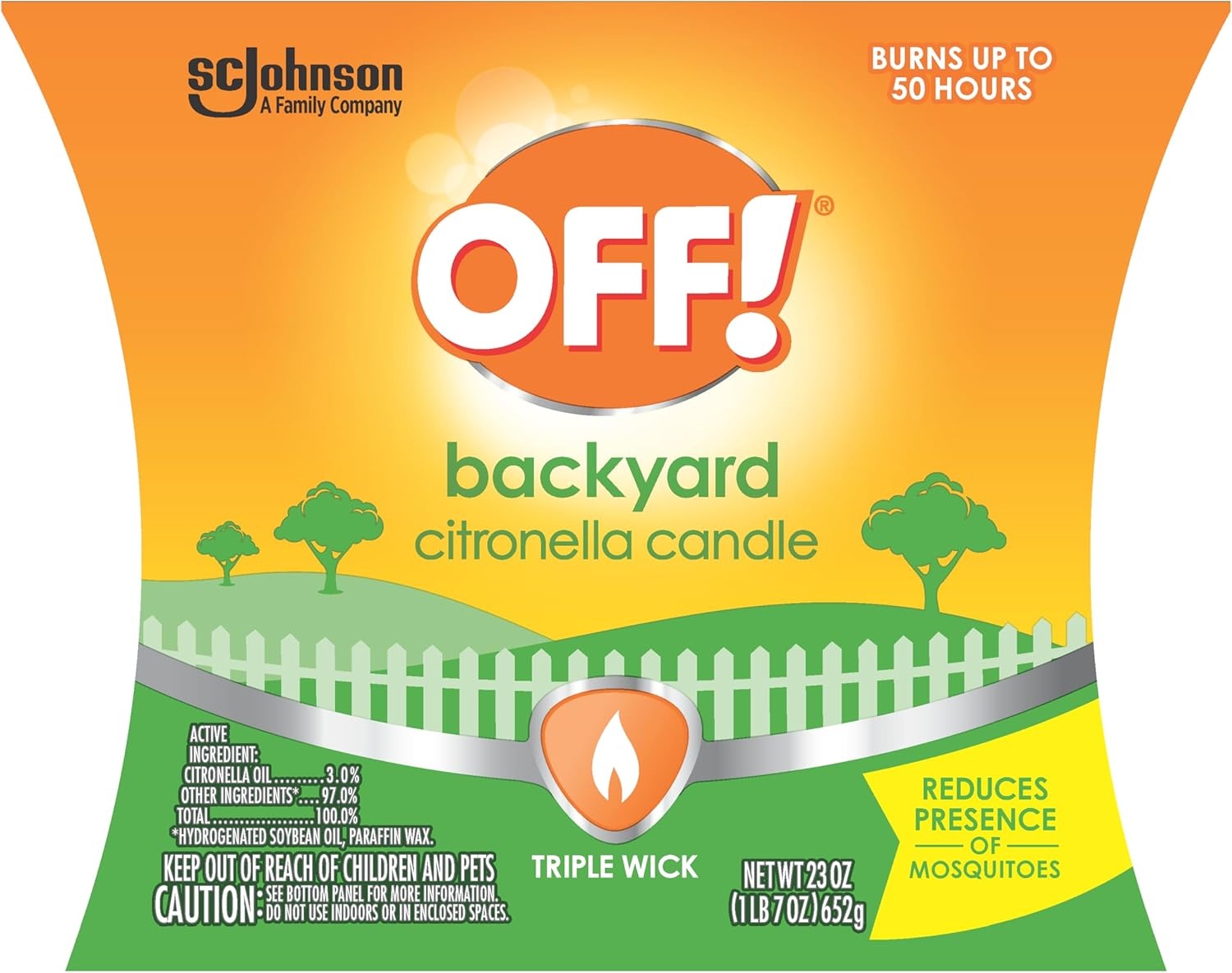 image:imageSC Johnson Off 3 Wick Citronella Bucket 23 oz Pack of 1