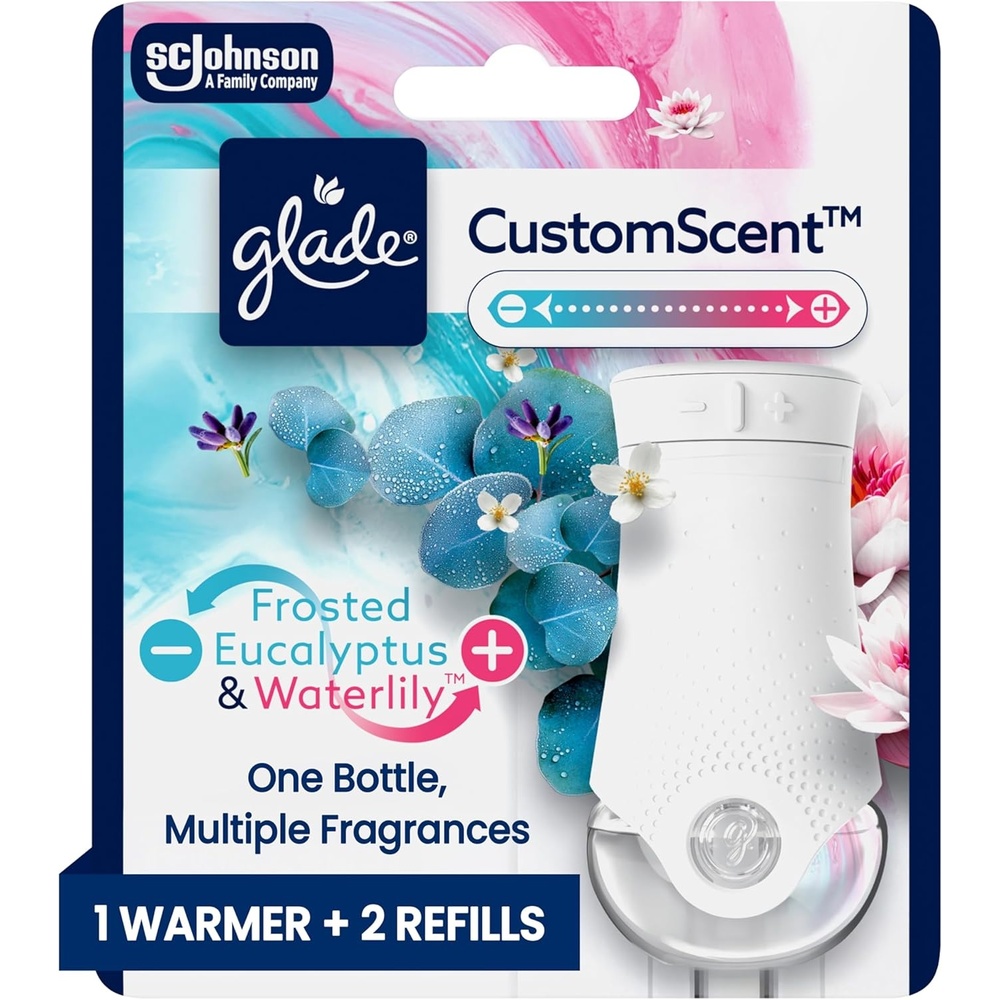 image:imageGlade PlugIns Refills with CustomScent Technology Eucalyptus amp Waterlily 5 RefillsEucalyptus Waterlily