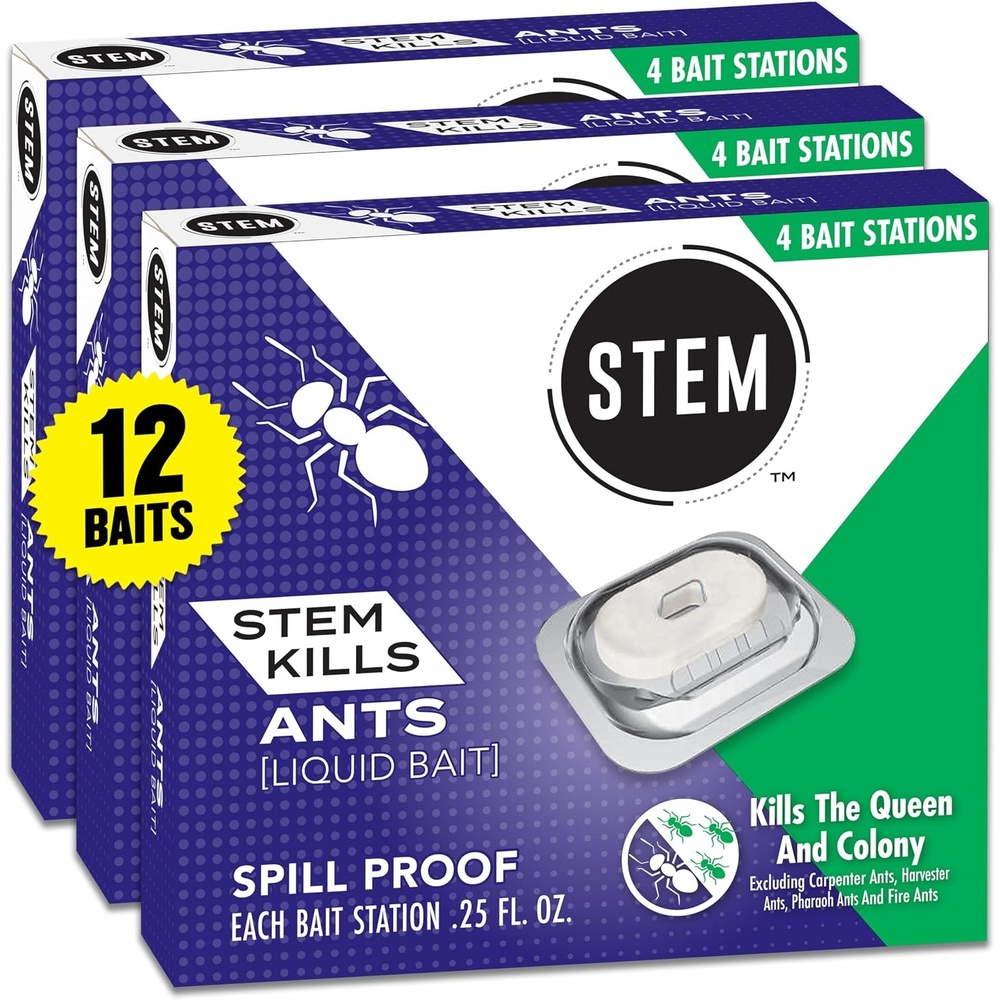 image:imageSTEM Liquid Ant Baits Kills The Queen and Colony for Indoor Use 8 Spill Proof Bait Stations12 Count