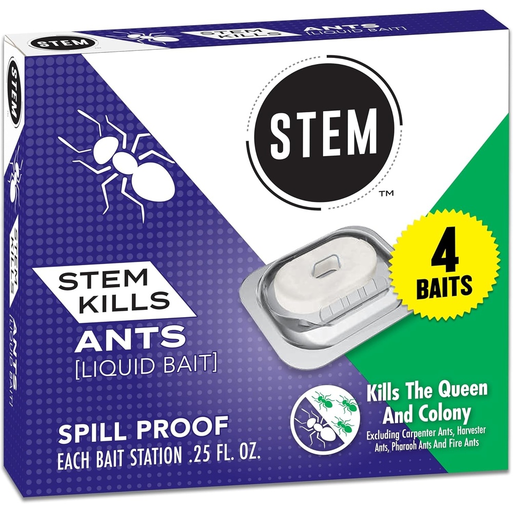 image:imageSTEM Liquid Ant Baits Kills The Queen and Colony for Indoor Use 8 Spill Proof Bait Stations4 Count