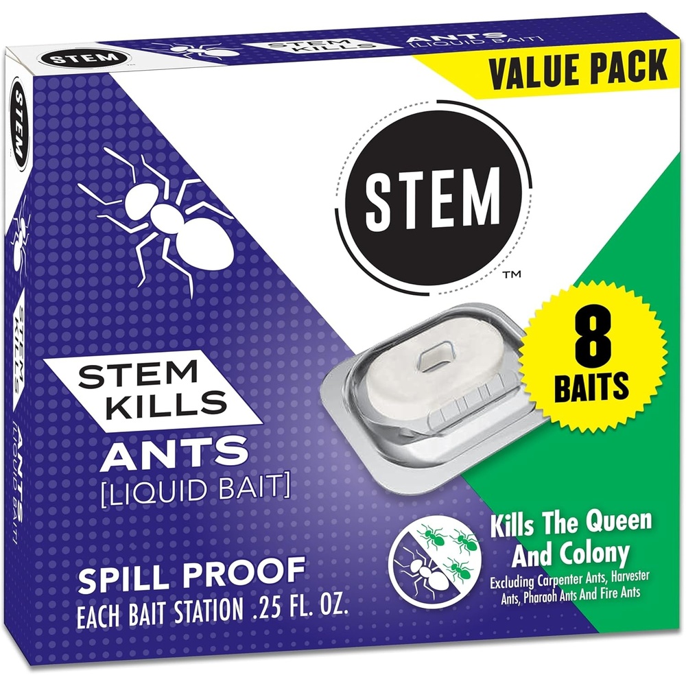 image:imageSTEM Liquid Ant Baits Kills The Queen and Colony for Indoor Use 8 Spill Proof Bait Stations8 Count
