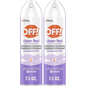 image:imageOFF Clean Feel Insect Repellent Aerosol with 20 Picaridin  LongLasting DEETFree Protection from Mosquitoes FragranceFree Pest Control For Ticks amp Flies Camping Bug Spray  75 oz75 Ounce Pack of 2