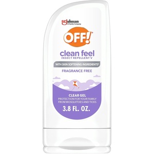 image:imageOFF Clean Feel Insect Repellent Clear Gel with 20 Picaridin  DEETFree Protection from Mosquitoes amp Ticks OdorFree Pest Control For Camping  38 oz38 Fl Oz Pack of 1