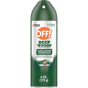 image:imageOFF Deep Woods Insect Repellent Aerosol Bug Spray with Long Lasting Protection from Mosquitoes 6 oz Pack of 12