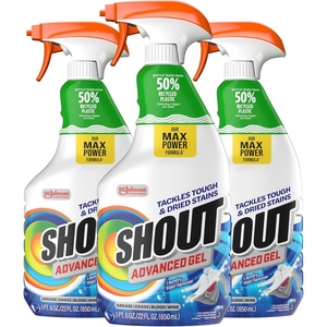 image:imageSHOUT Advanced Laundry Stain Remover Gel for Clothes Laundry Breaks Down Stubborn Driedin and Tough Stains 22oz Spray Pack of 3 Packaging May Vary22 Fl Oz Pack of 3