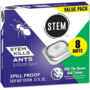 image:imageSTEM Liquid Ant Baits Kills The Queen and Colony for Indoor Use 8 Spill Proof Bait Stations8 Count